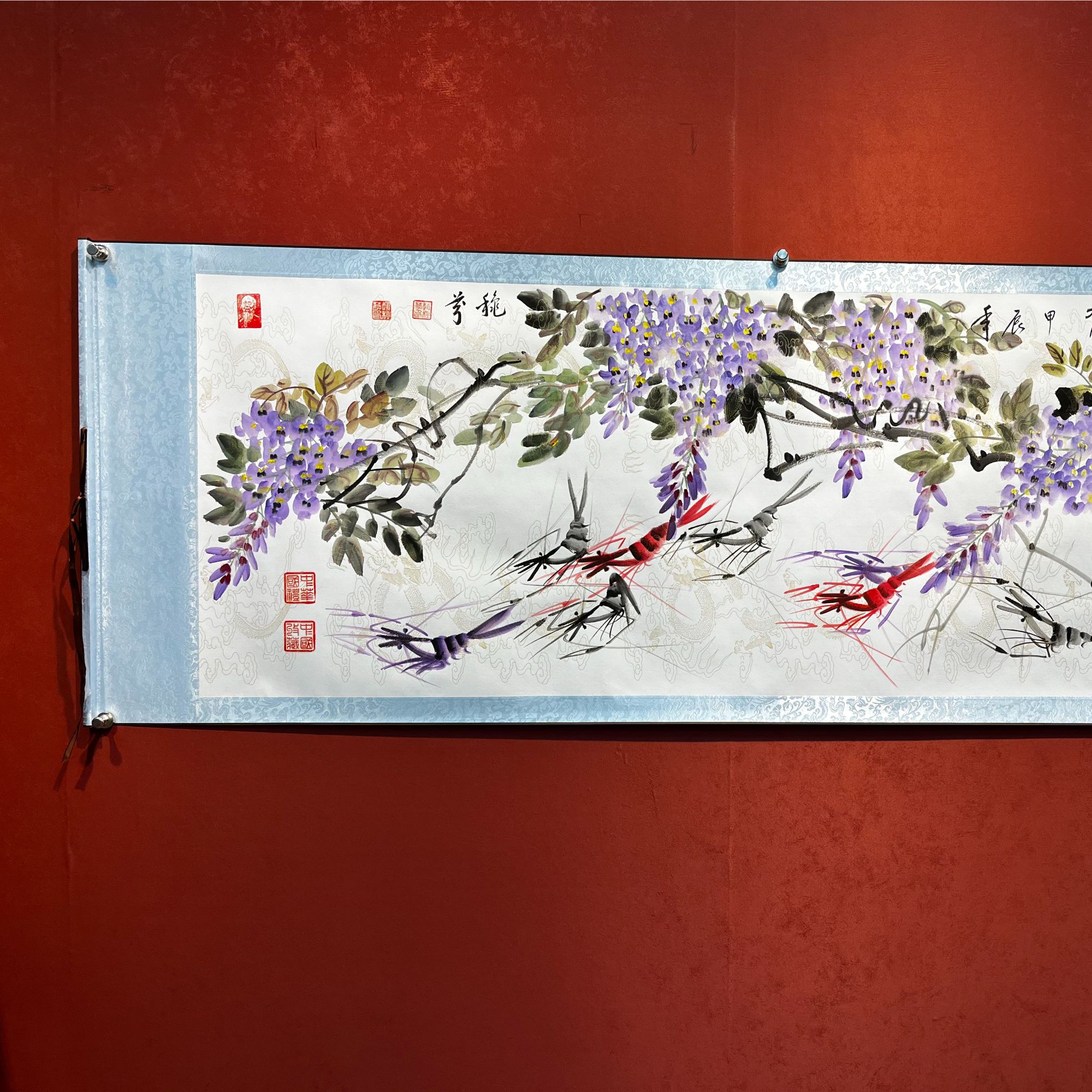 赵秋芬作品《紫气东来》 小六尺1.