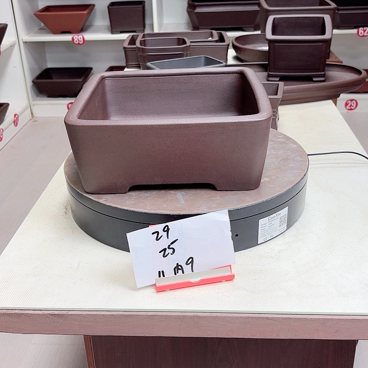 紫砂花盆直口四方