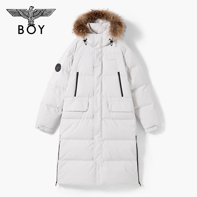 BOYLONDON长款羽绒服25年冬季新款90绒外套N26003