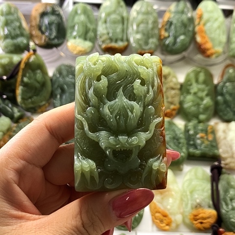 和田玉未镶嵌挂件