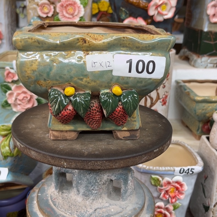 紫砂花盆粗陶材质多肉花盆