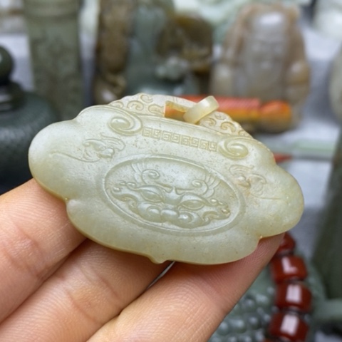 和田玉挂件把件摆件未镶嵌