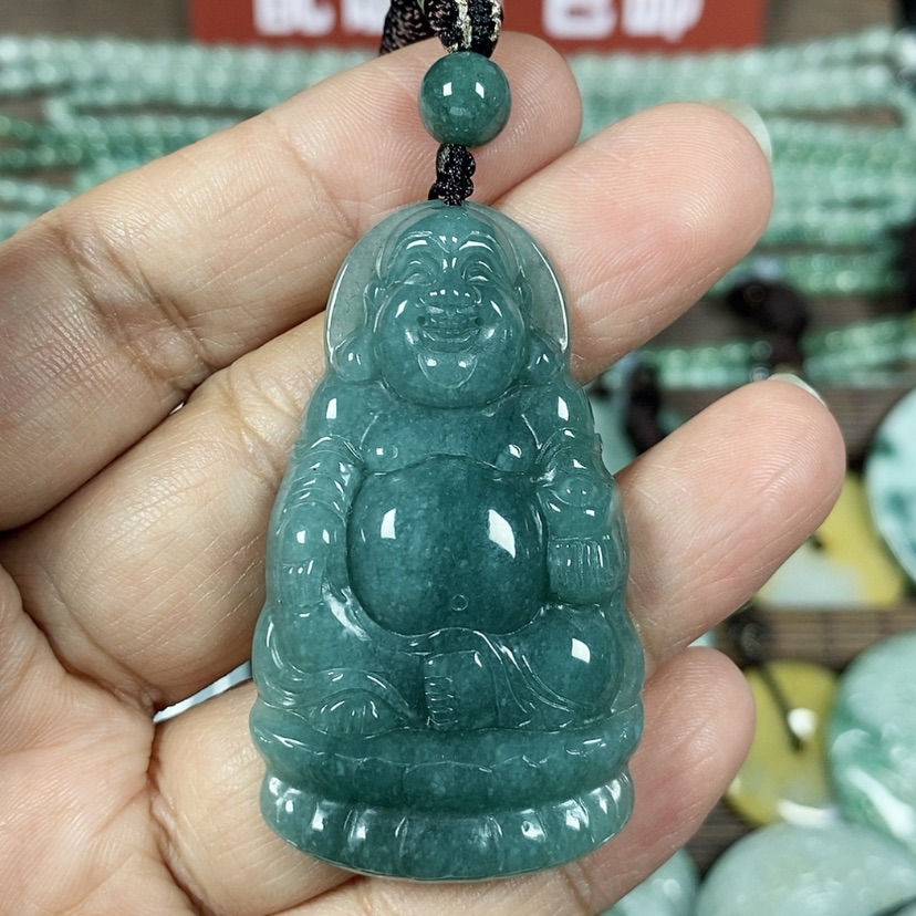 【闪购商品】翡翠颈饰未镶嵌玉吊坠翡翠玉座莲佛