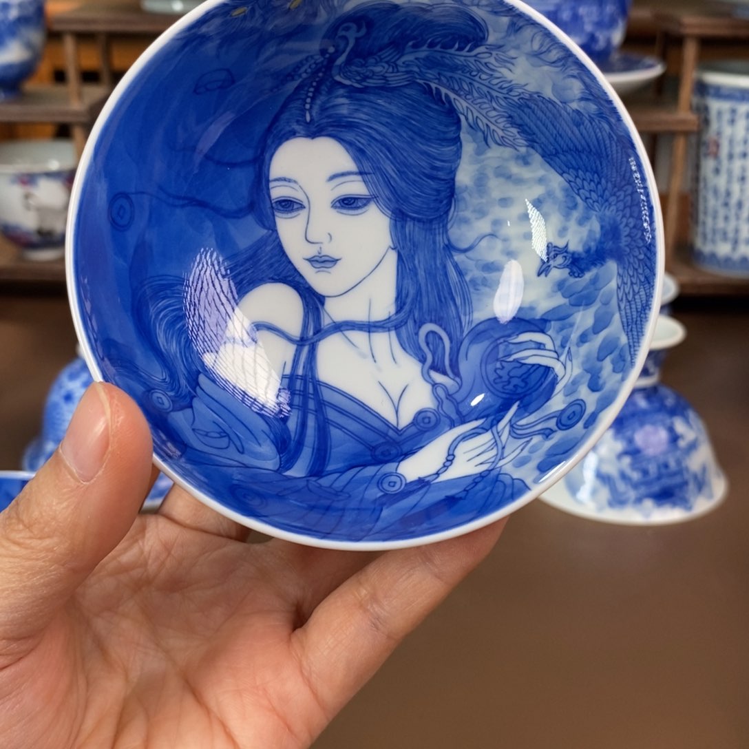 景德镇陶瓷手工手绘