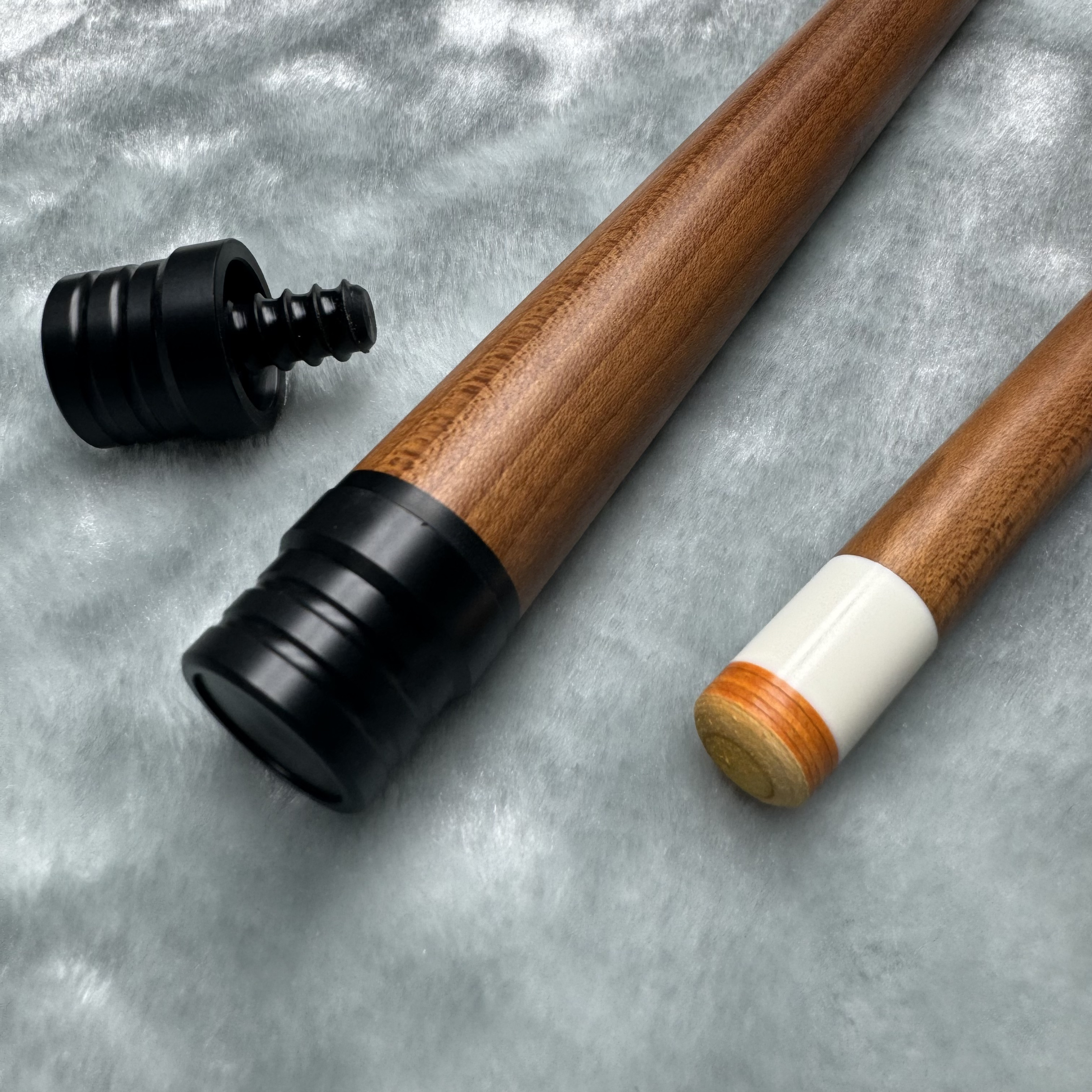 小张碳化木前节 大头杆前节 中式八球台球杆前节前支