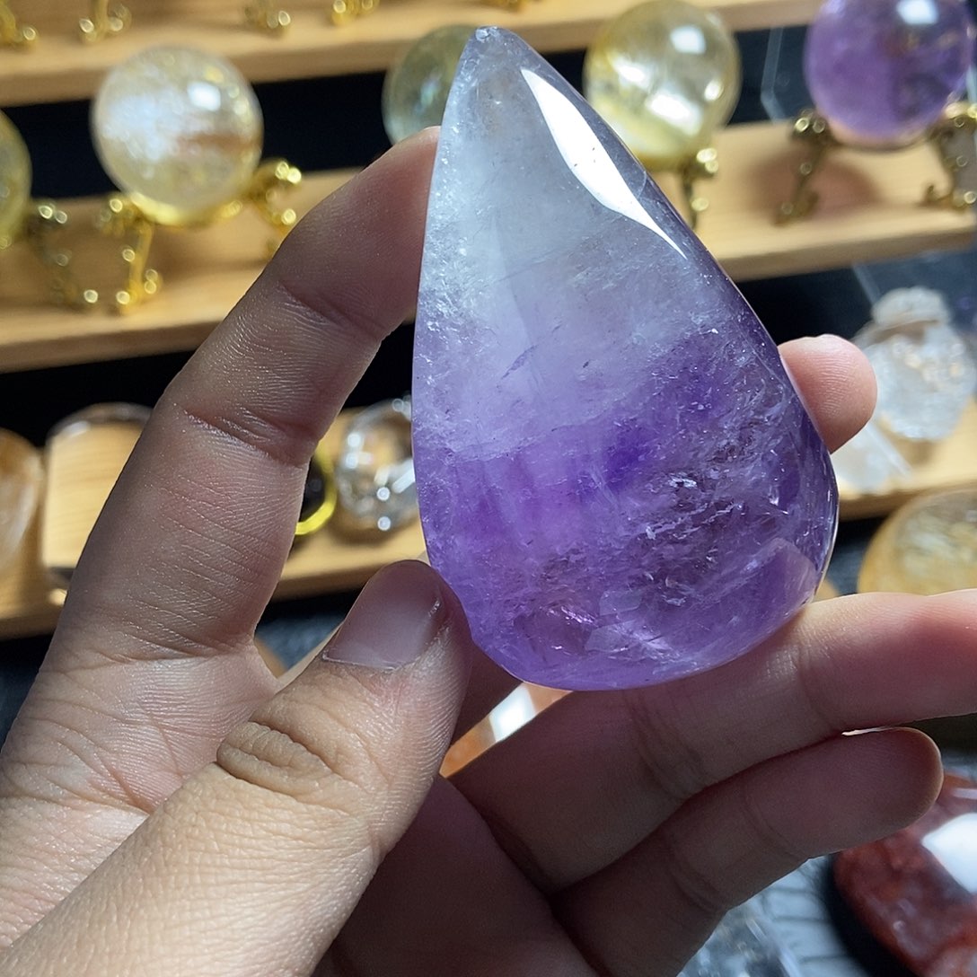 水晶未镶嵌珠宝半成品