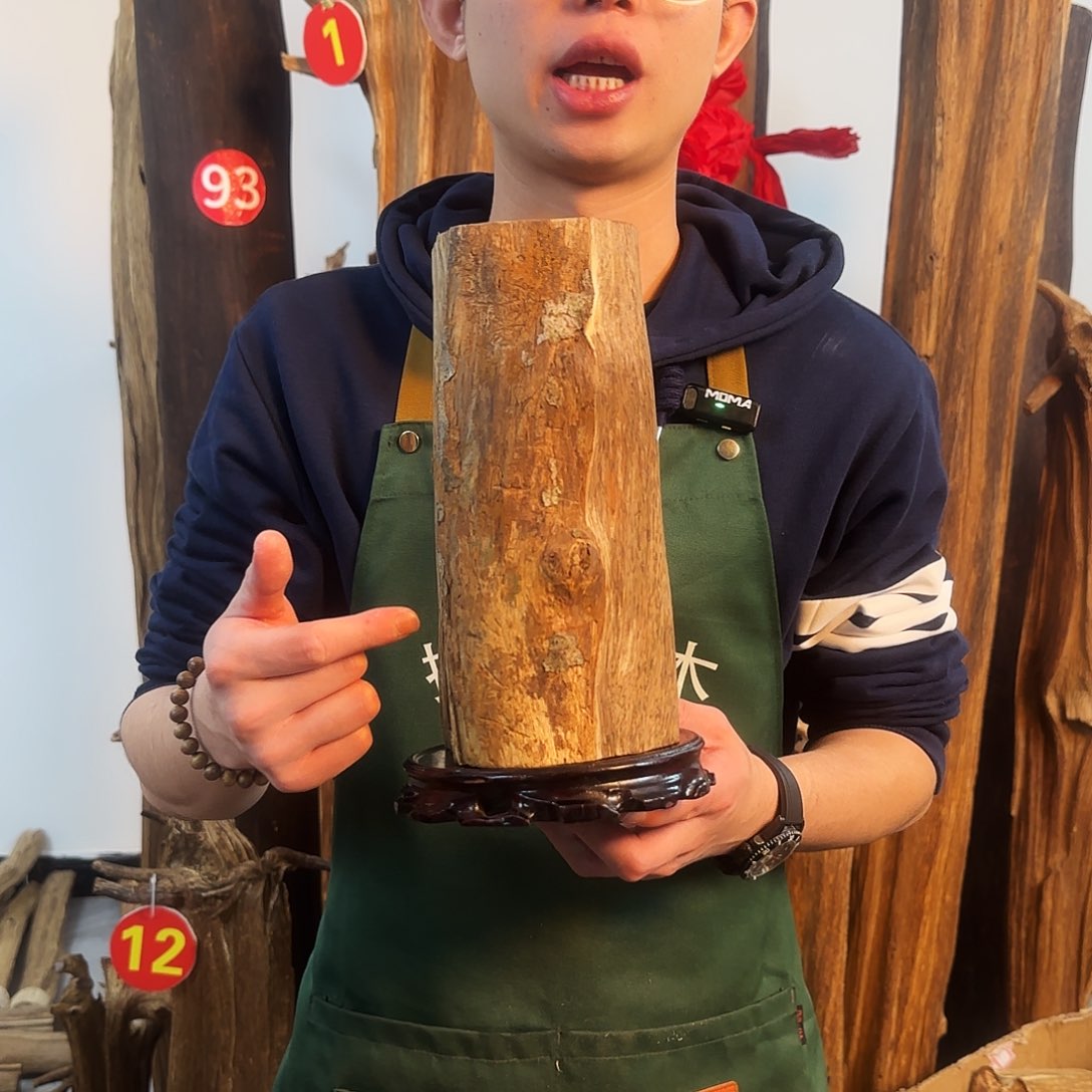 沉香摆件天然沉香原木摆件➕底座