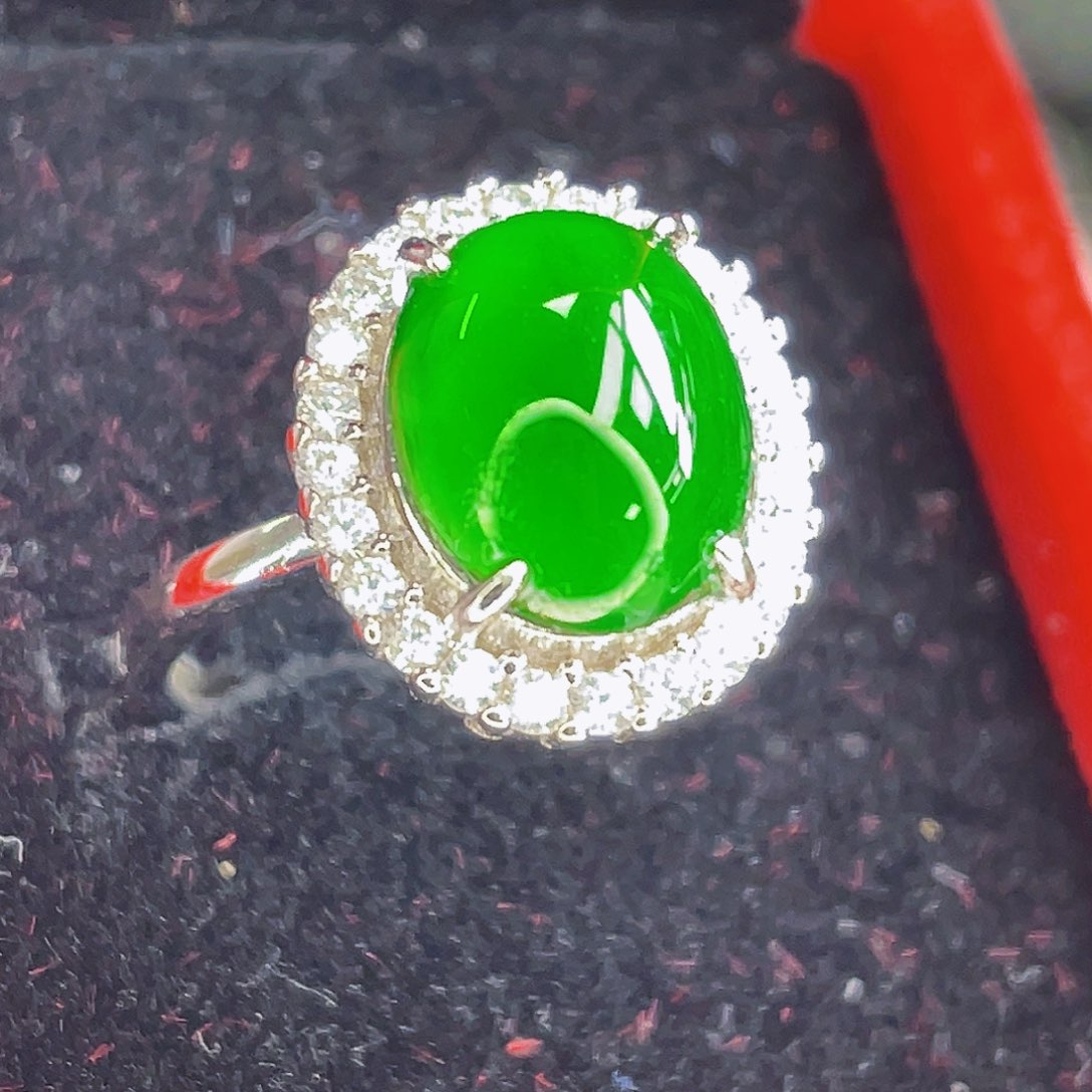 翡翠吊坠(不含链)银S925镶嵌