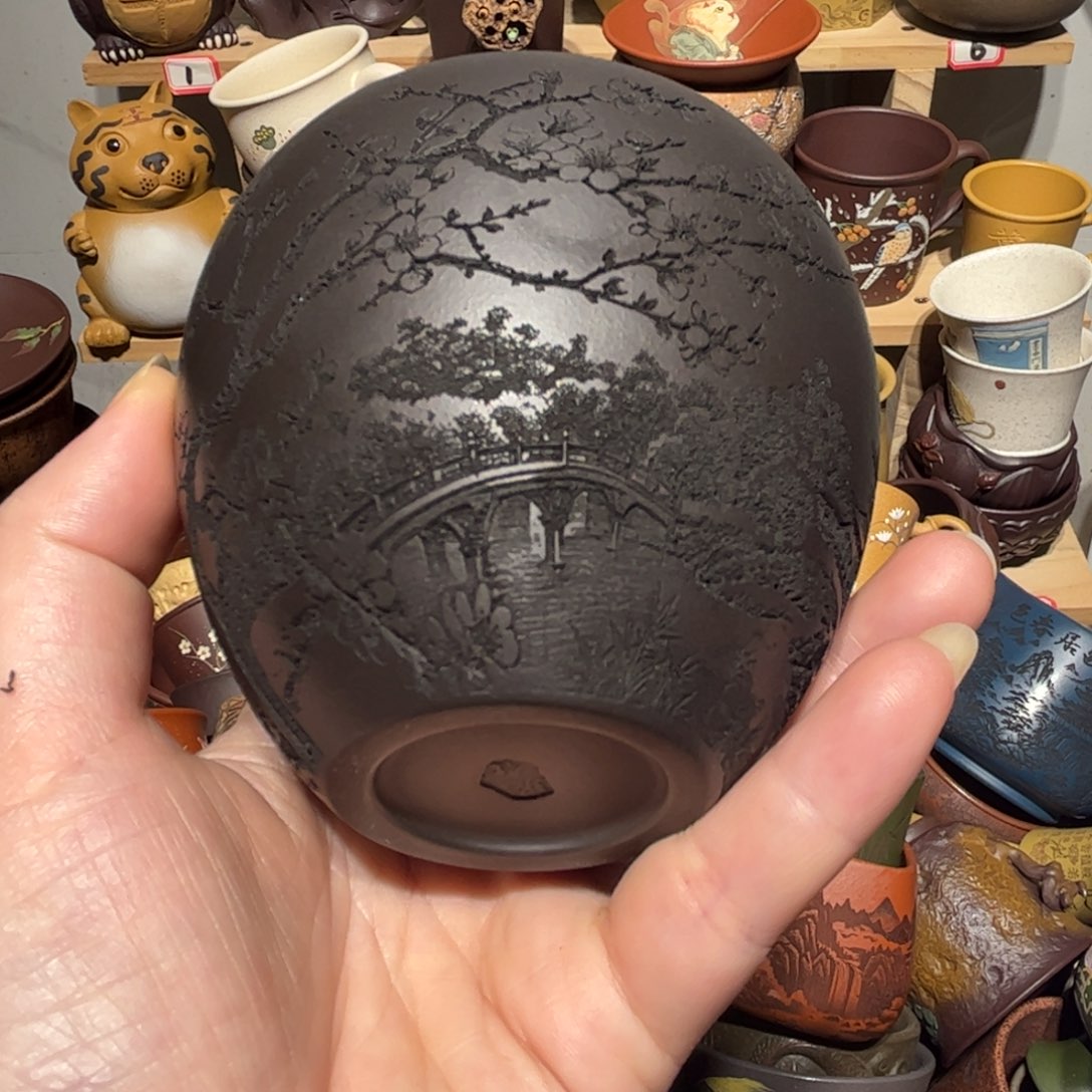 紫砂茶杯宜兴紫砂主人杯