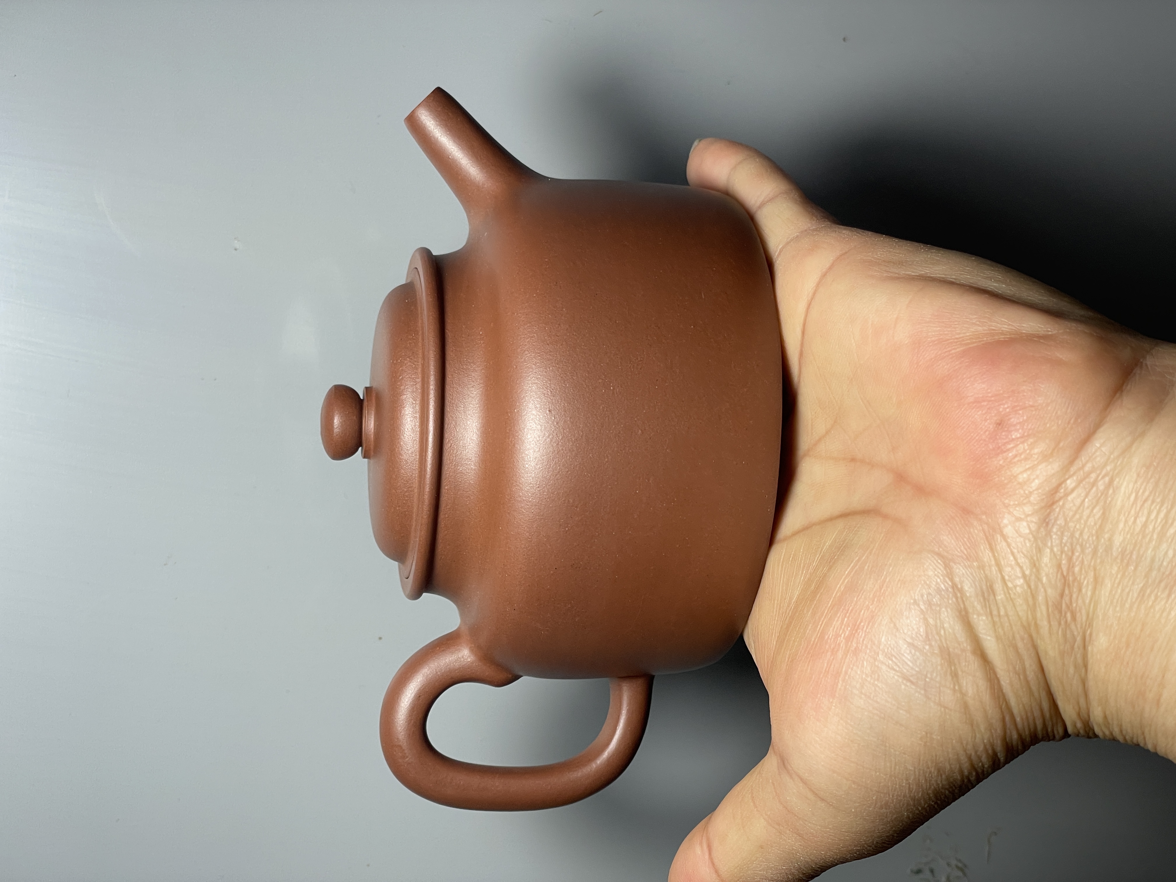 宜兴原矿半手工紫砂壶泡茶壶德中壶清水泥300cc