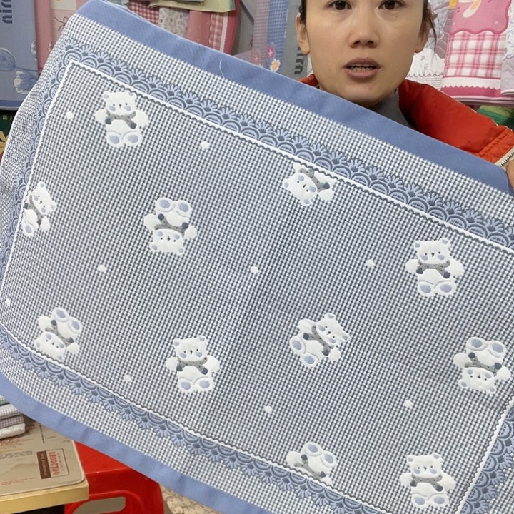 棉特价蓝色小熊猫