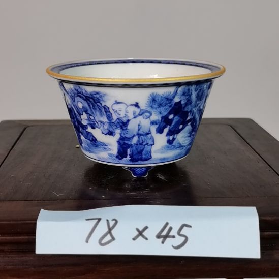 手工手绘釉盆大徳堂