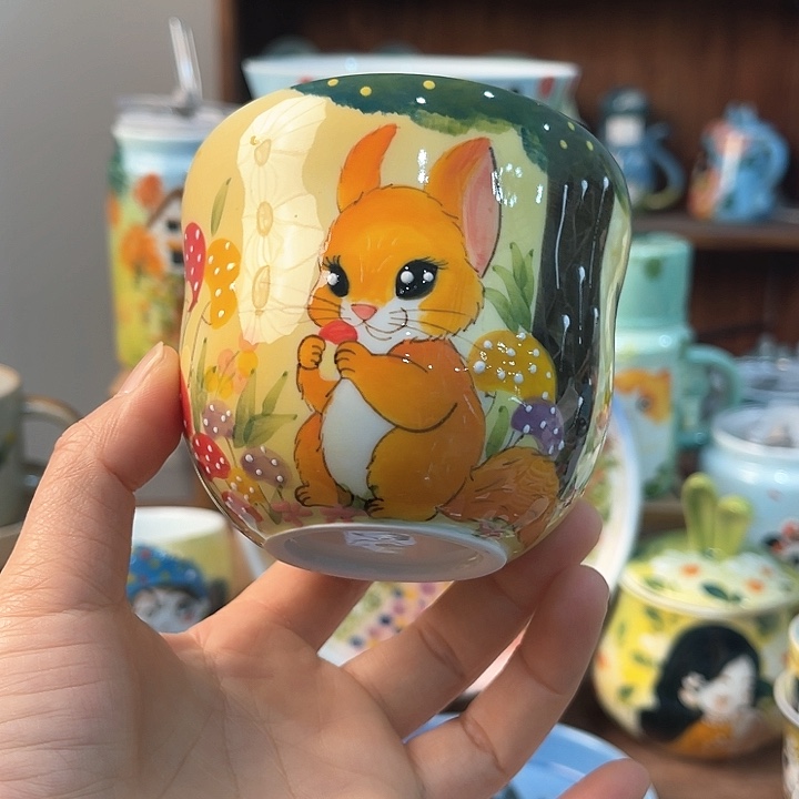 陶景德镇釉下手绘陶瓷 