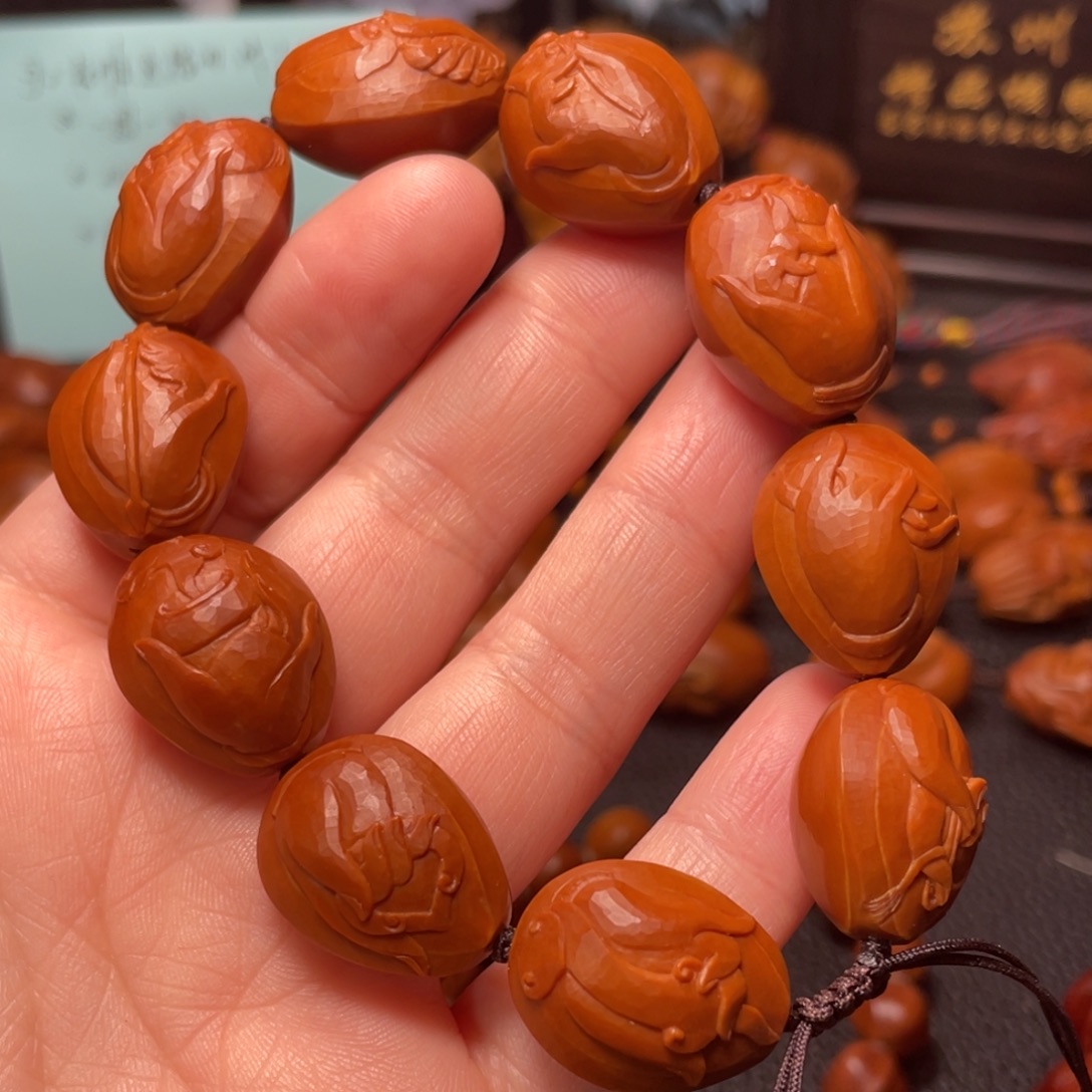 手串/手链橄榄核1.7左右铁核纯刀铲观音佛手