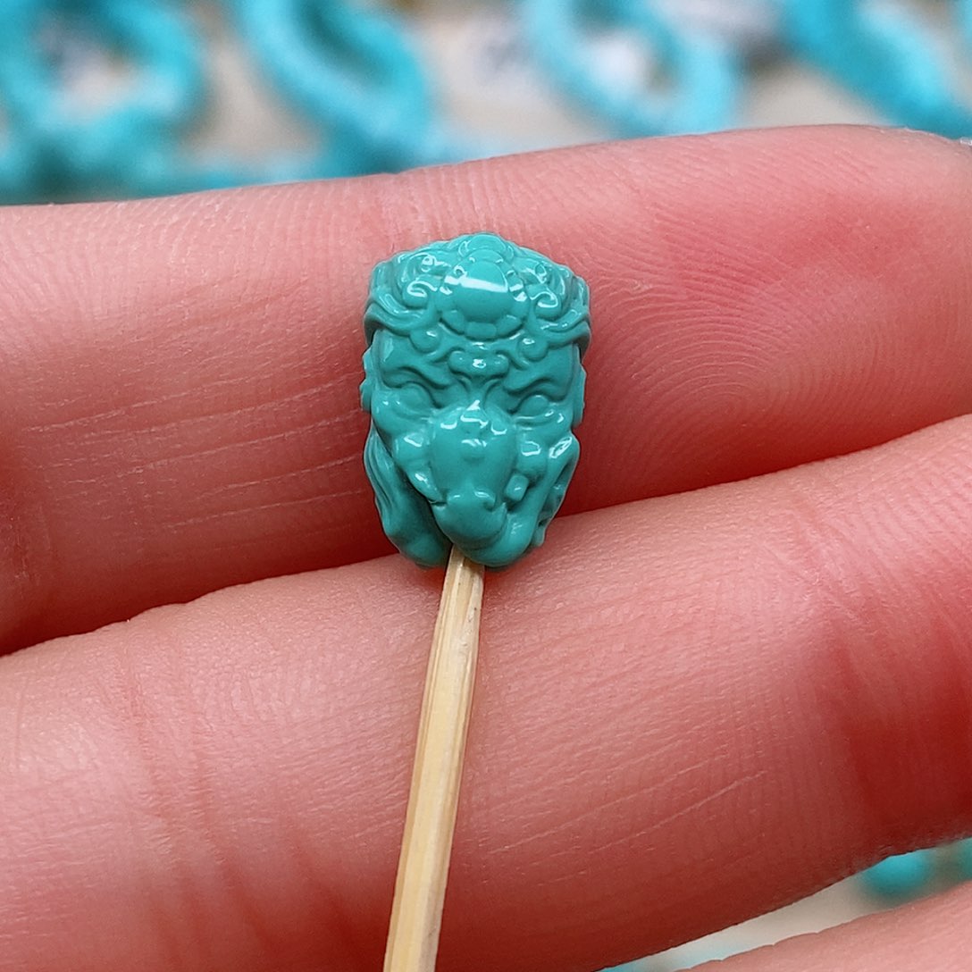 绿松石象宝未镶嵌