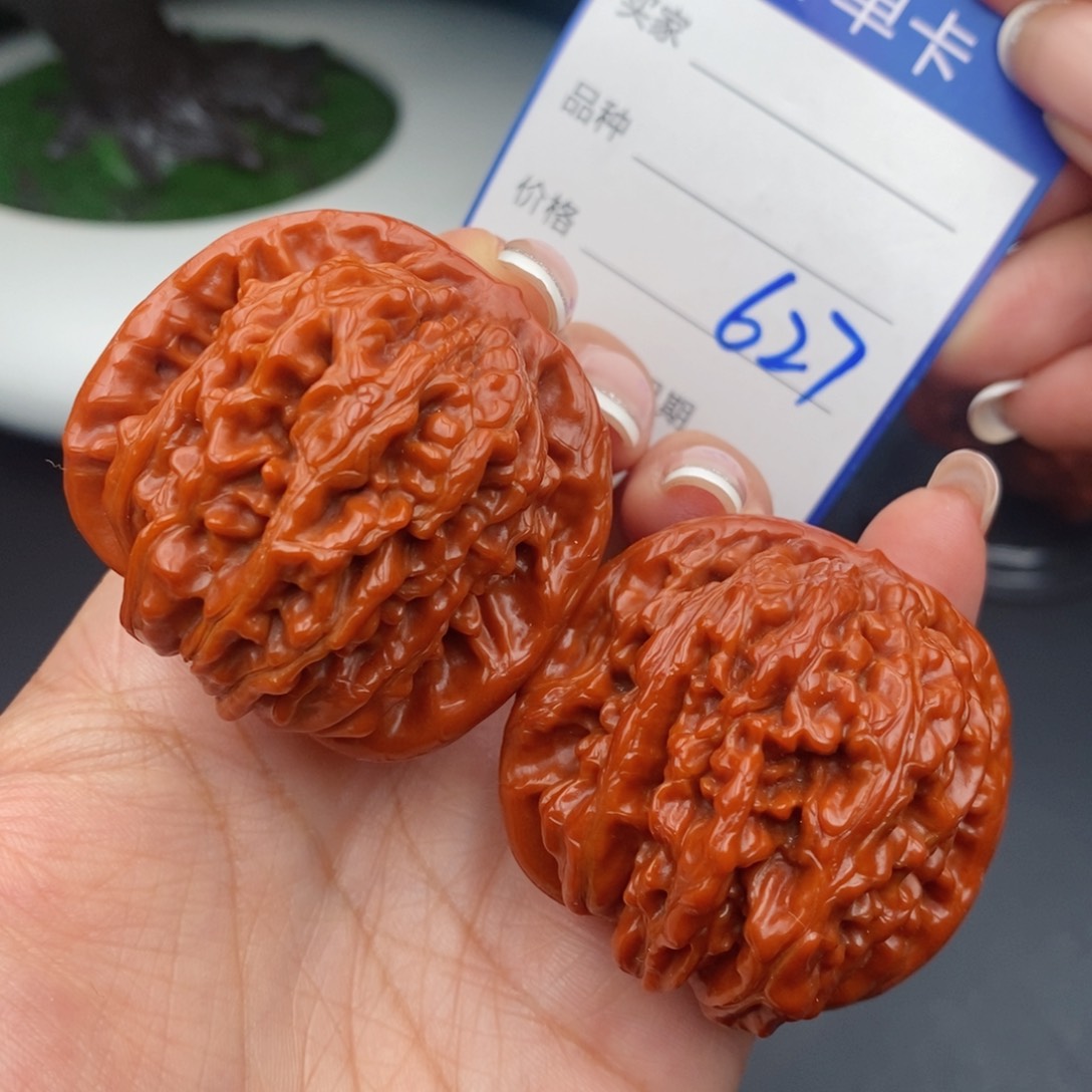 文玩核桃把件45四座楼狮子头627