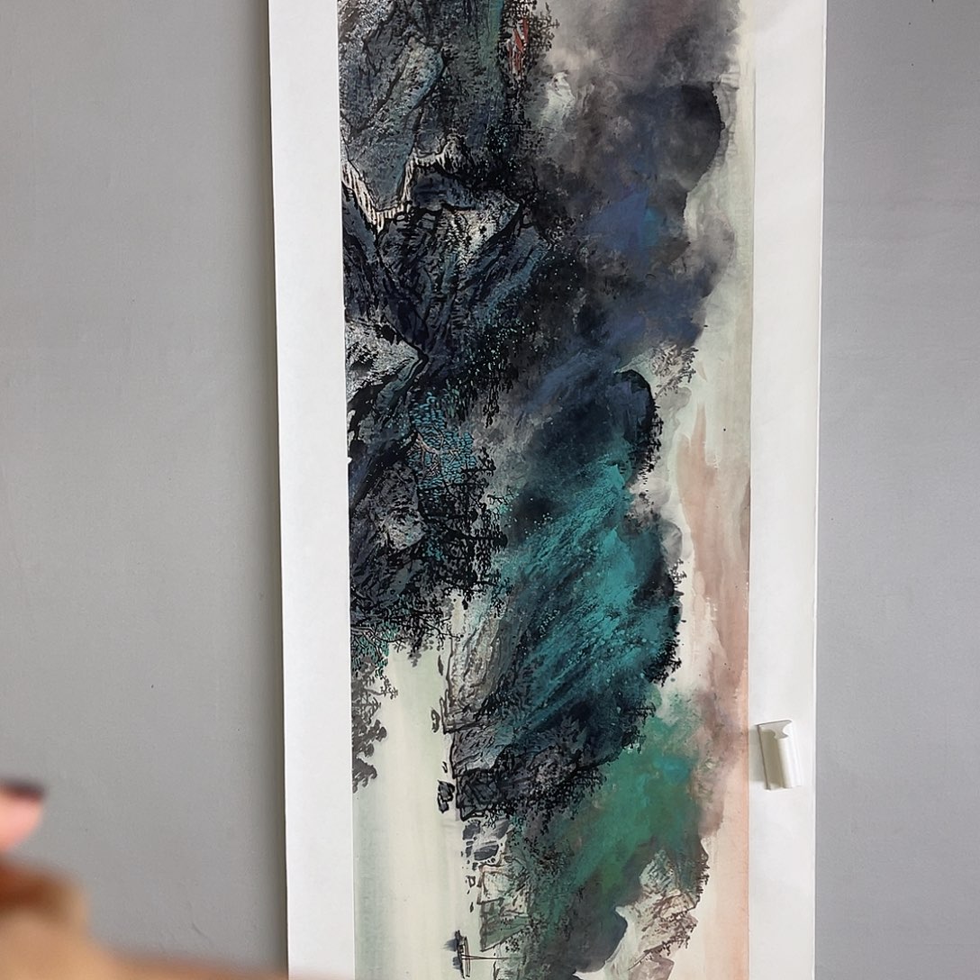 知***也国画李建文180/50泼墨泼彩