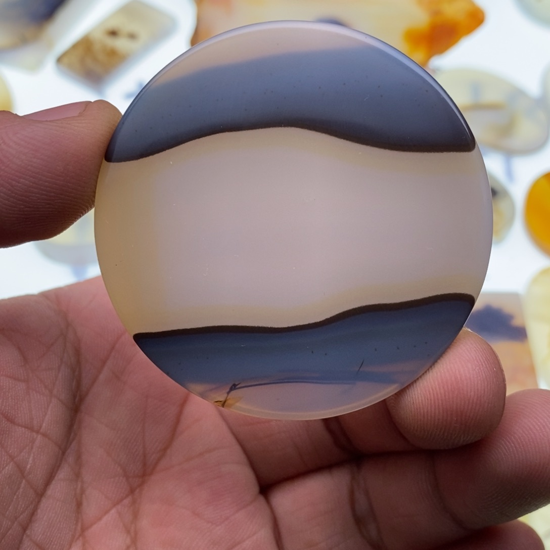 玛瑙/玉髓牌子足银镀金镶嵌