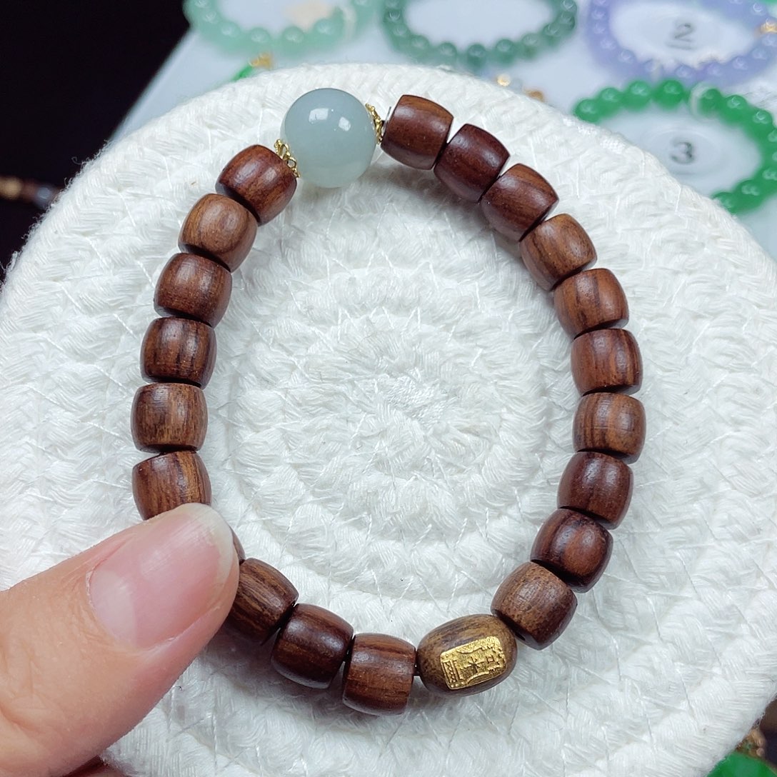 翡翠未镶嵌手链天然缅甸翡翠A货卡