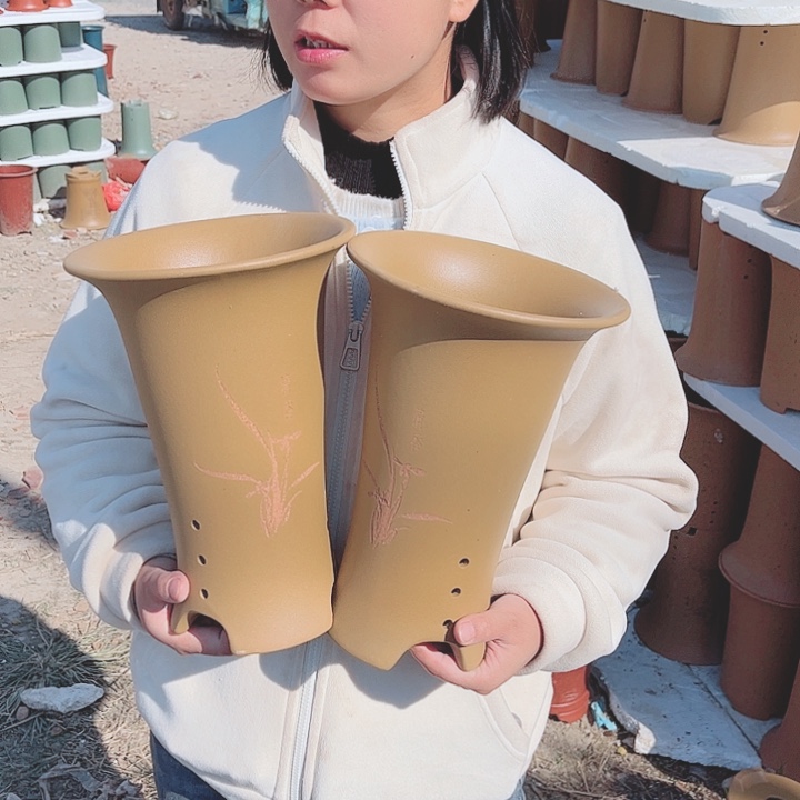 紫砂花盆宜兴紫砂精品花盆 