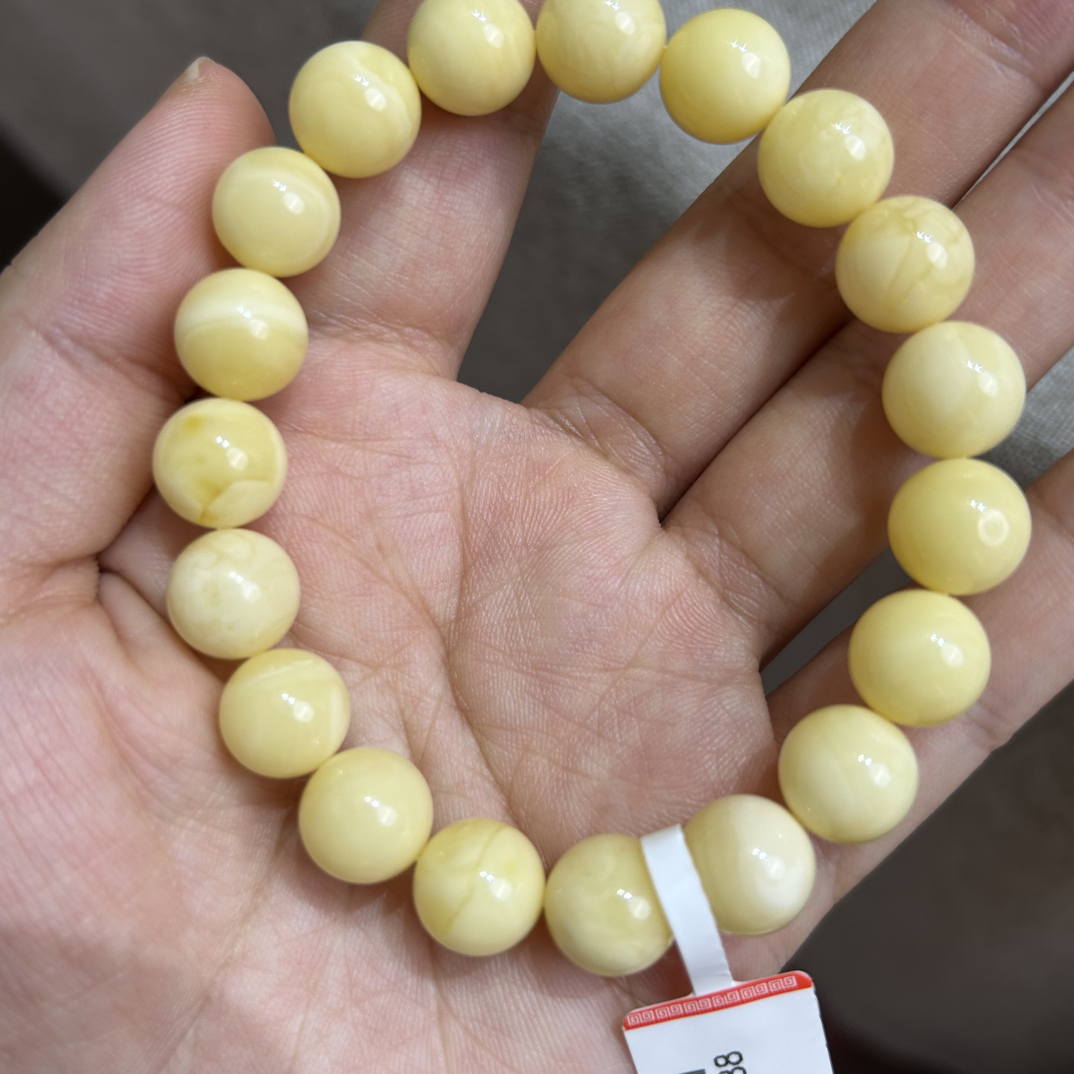 天然琥珀蜜蜡手串