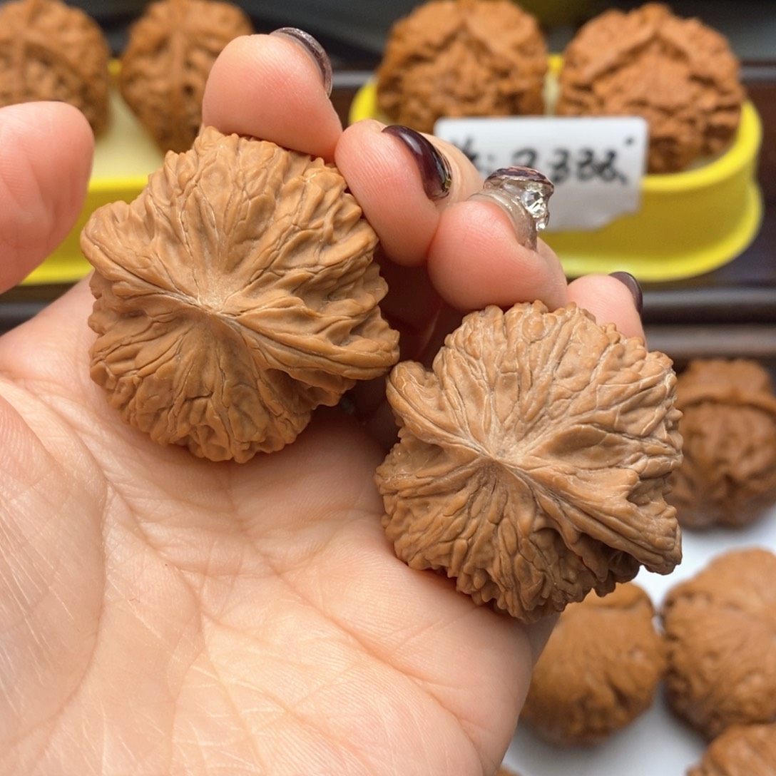 文玩核桃把件39尺全品磨盘