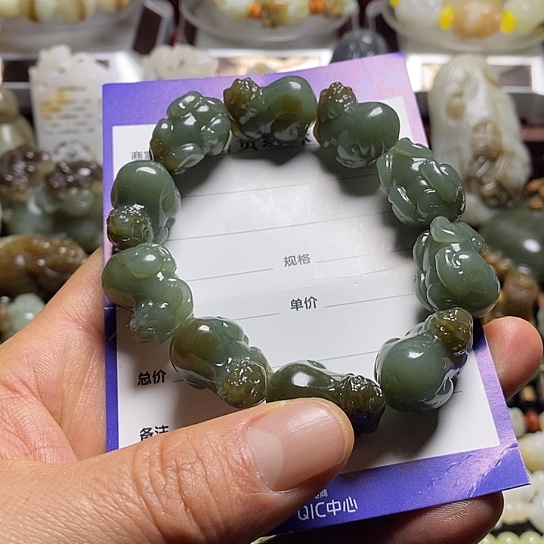 和田玉未镶嵌手链