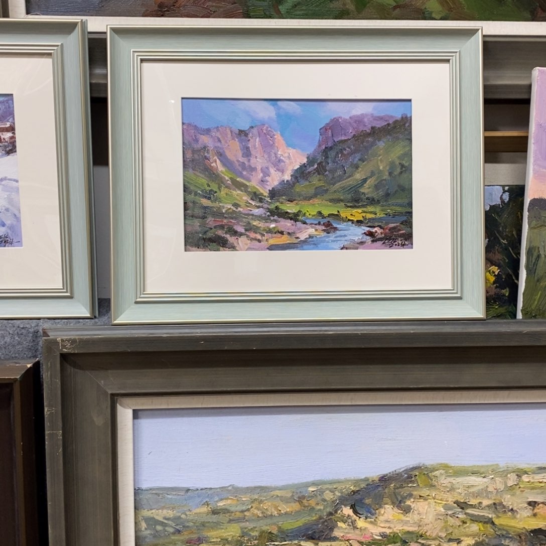 油画带外框外径尺寸47x 37 c m