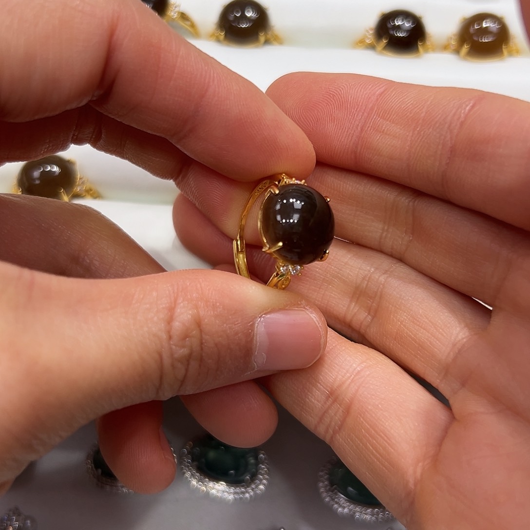 和田玉戒指银S925镶嵌Q***?