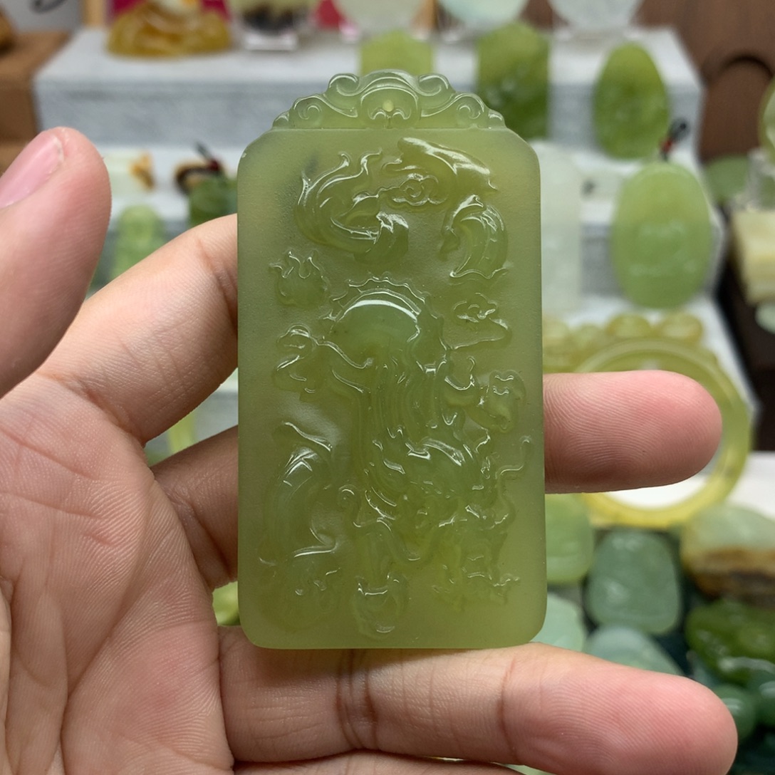 用***3岫玉未镶嵌吊坠(不含链)