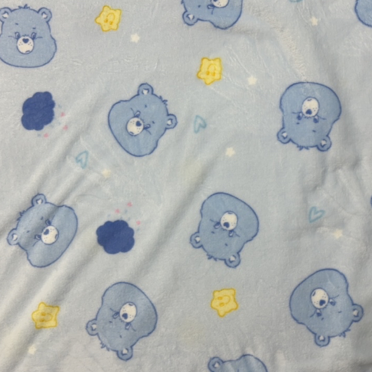 蓝色小熊【170*200】卡通纯色牛奶绒双面毛毯午休空调保暖床单铺盖