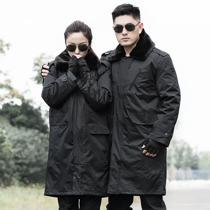 高原防寒大衣加长冬季棉大衣户外训练大衣保安执勤大衣冷库长棉服