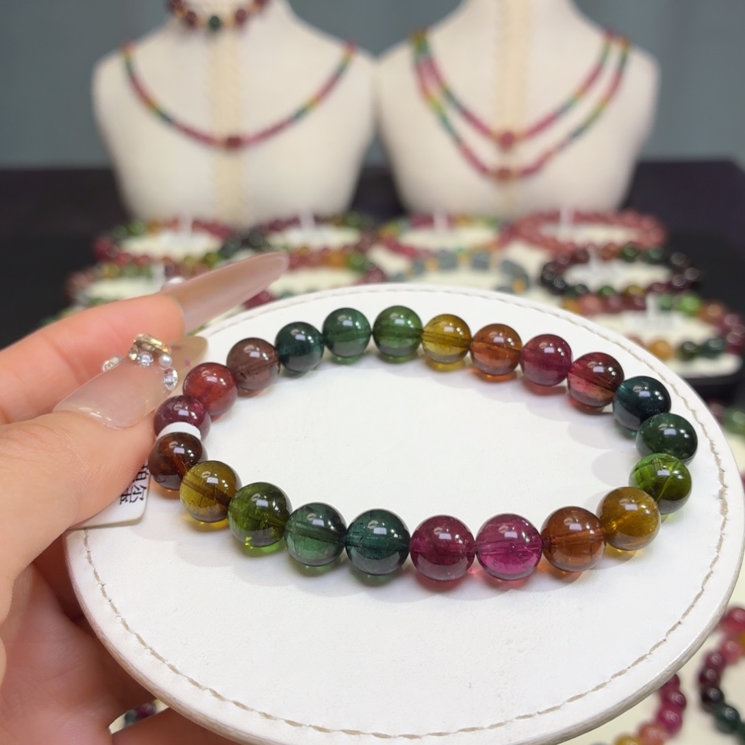 未镶嵌碧玺手链15