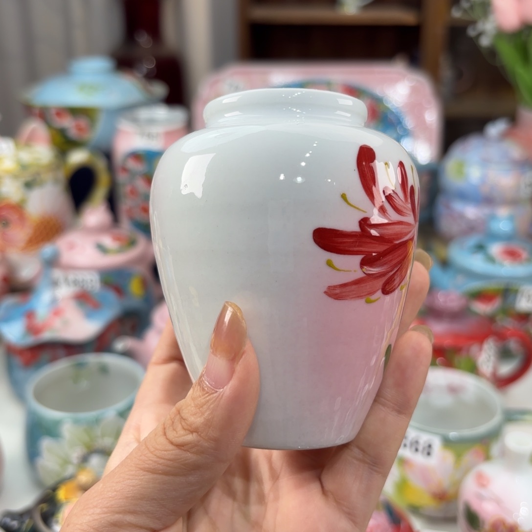 瓷片景德镇手绘高温釉下彩陶瓷茶具