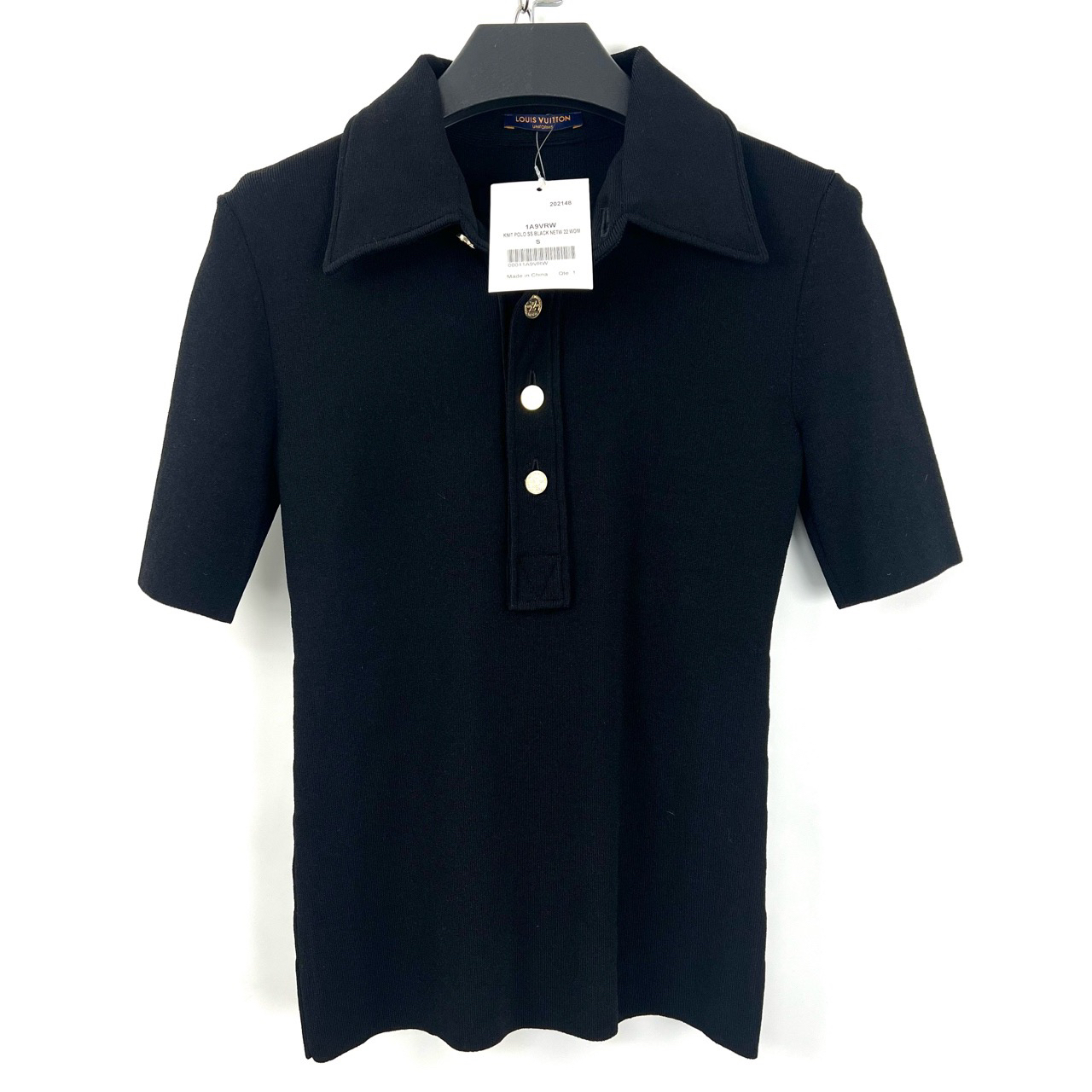 全新未使用 LouisVuitton/路易威登 S码/polo领针织短袖工装06497