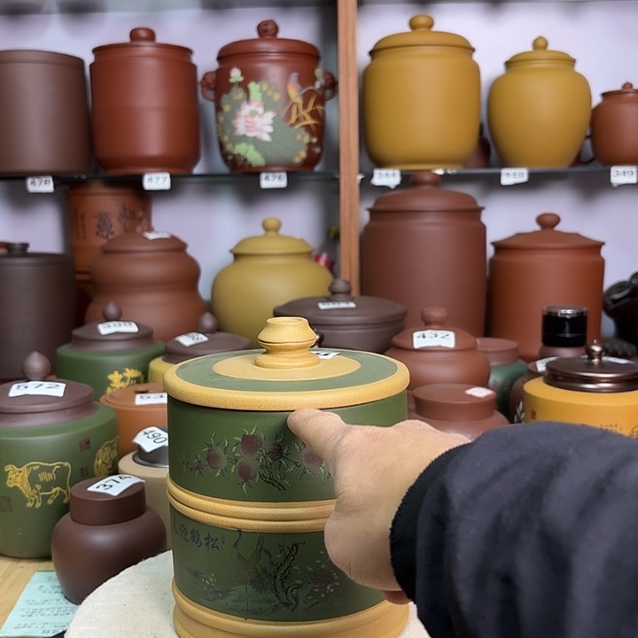 紫砂茶叶罐一斤茶叶罐522