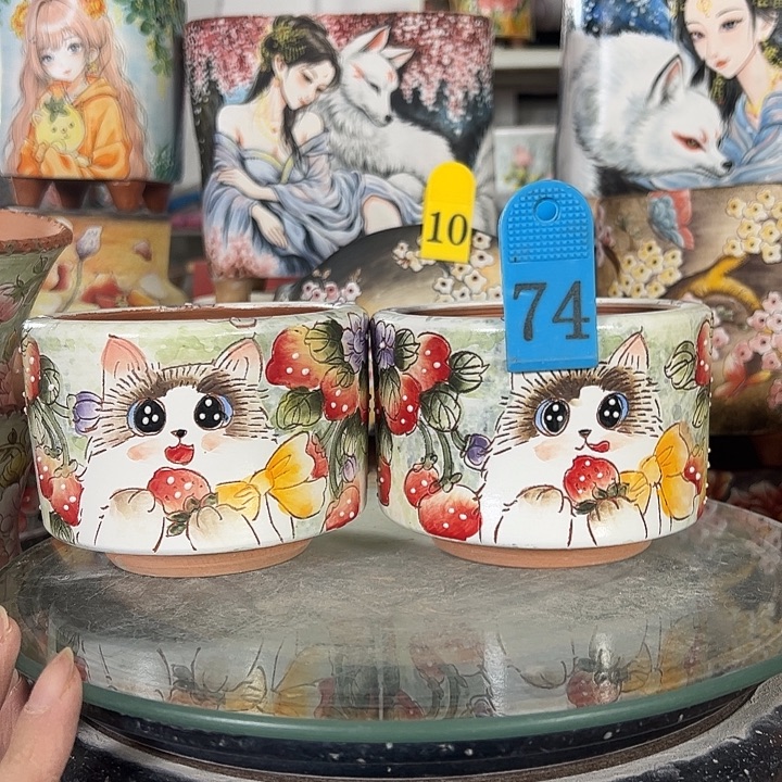 景德镇手绘花盆性价比超高