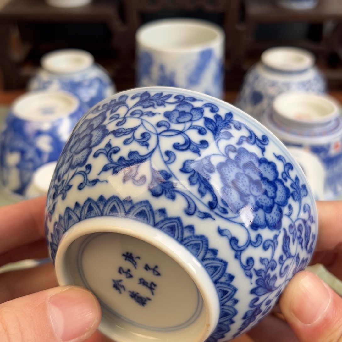 瓷片景德镇茶器手工手绘