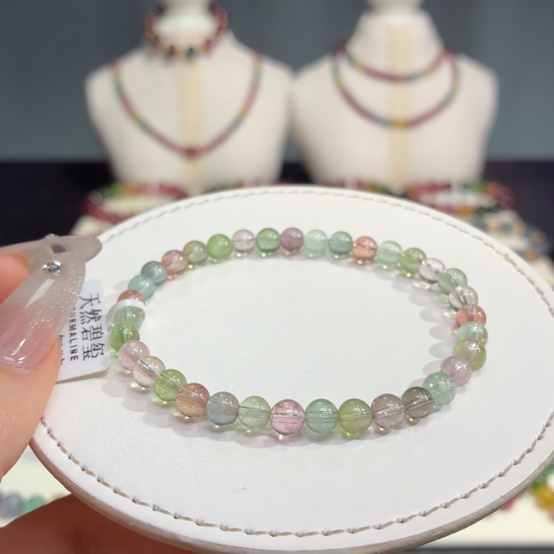 手链未镶嵌碧玺天然碧玺