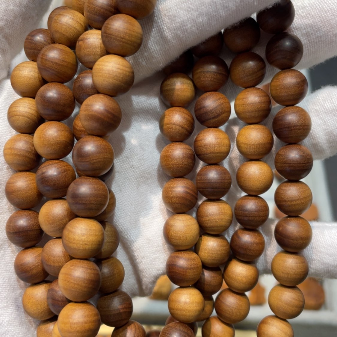 【闪购商品】檀香木手串/手链?**?1.0×108横纹珠子