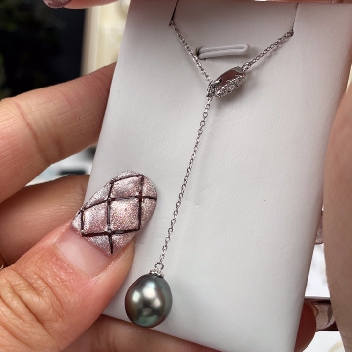 海水珍珠颈饰银S925镶嵌