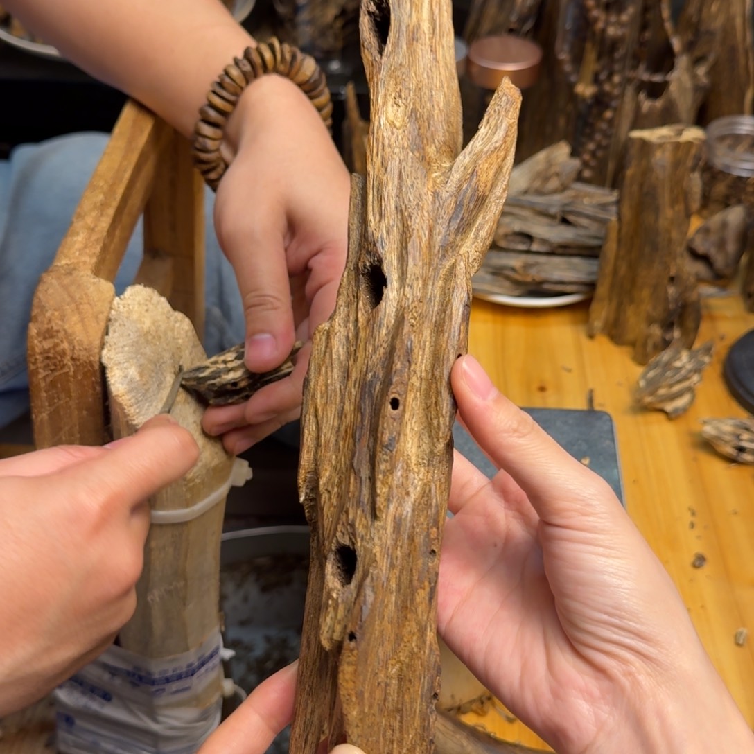 沉香碎屑沉香黄棋一代苗126克老料