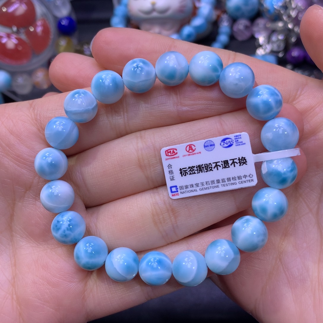针钠钙石（海纹石）手链未镶嵌