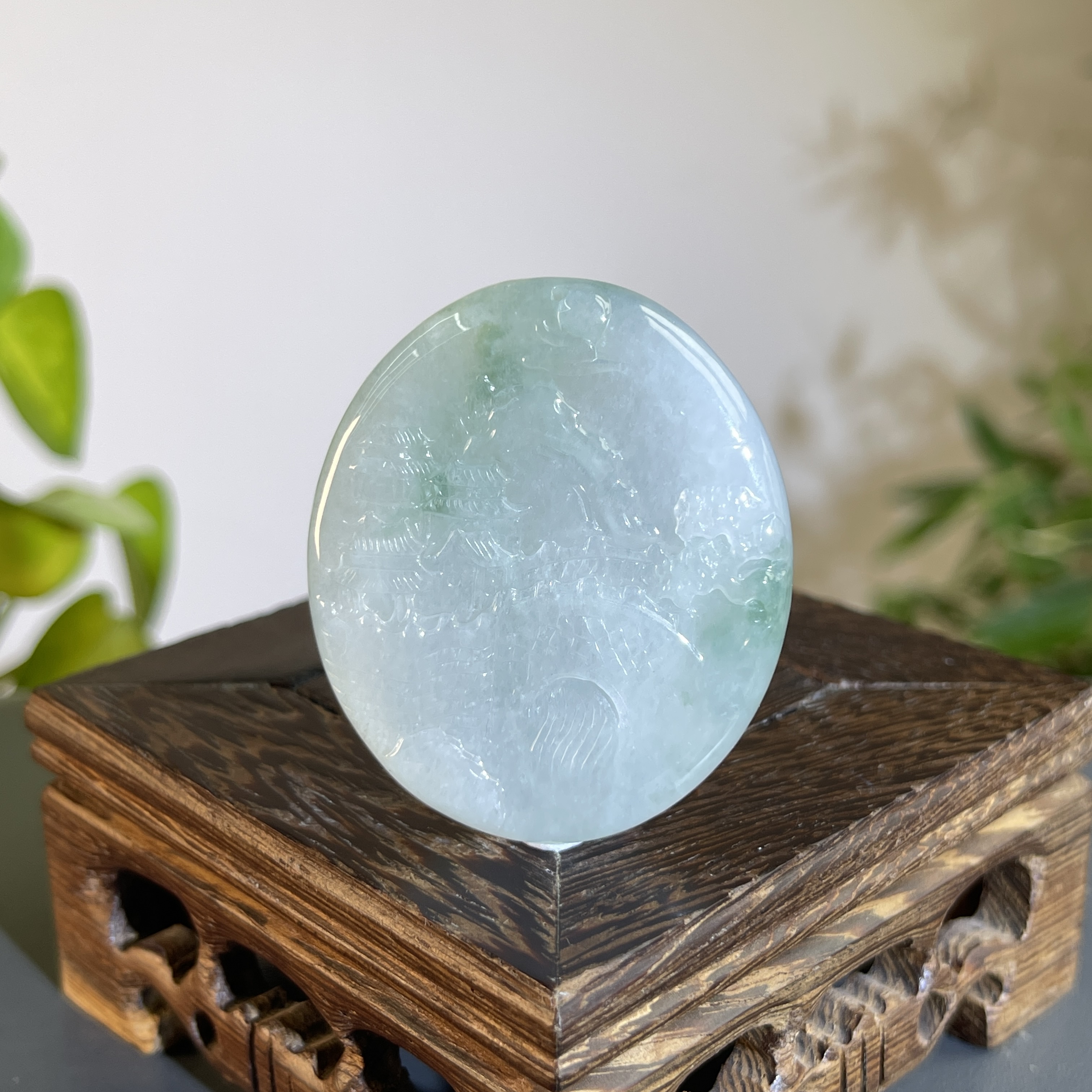 JTW16-71 天然缅甸翡翠A货 山水牌