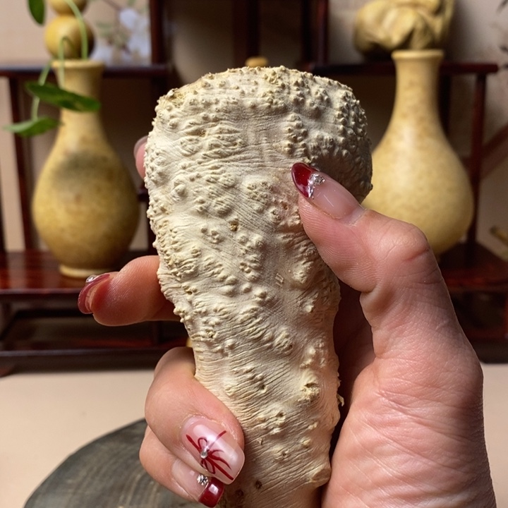 香榧木狼*黄杨木手把件