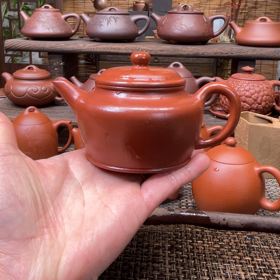 紫砂茶壶宜兴原矿紫砂手工制全155