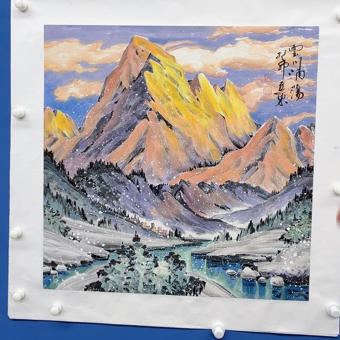 国画多次参加国内外大型