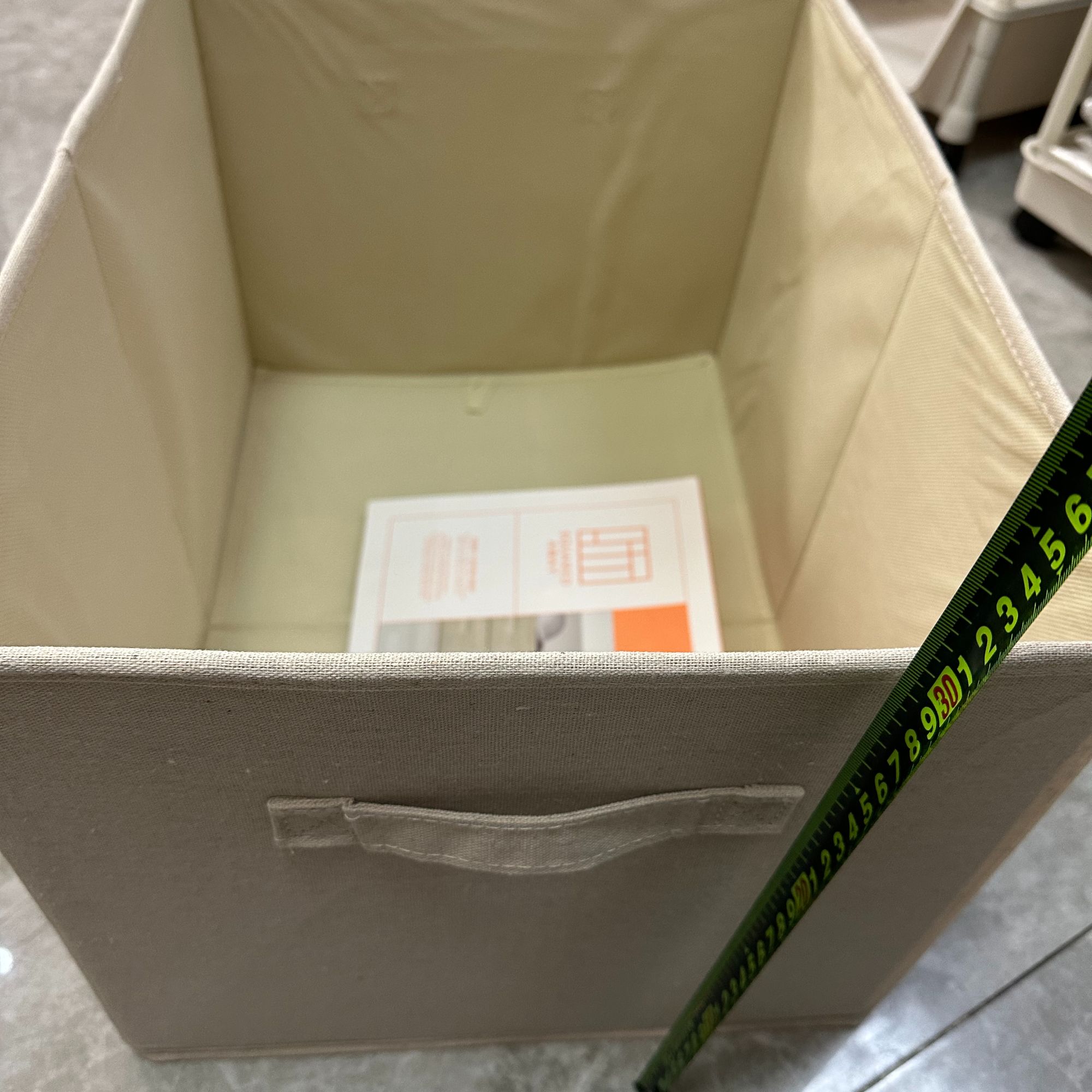 超大号带盖棉麻收纳箱一个