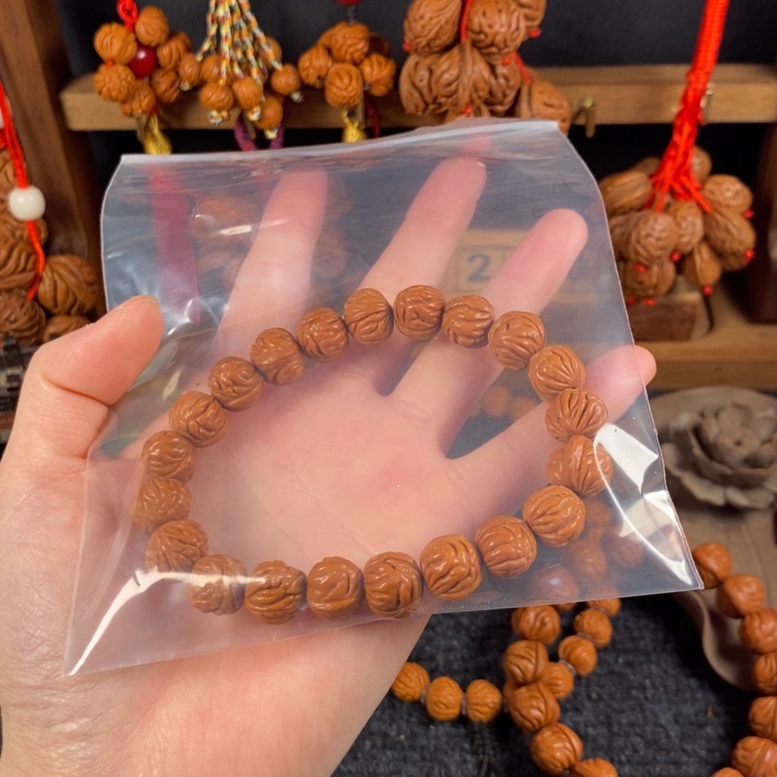 吊坠桃核简桃枭手串