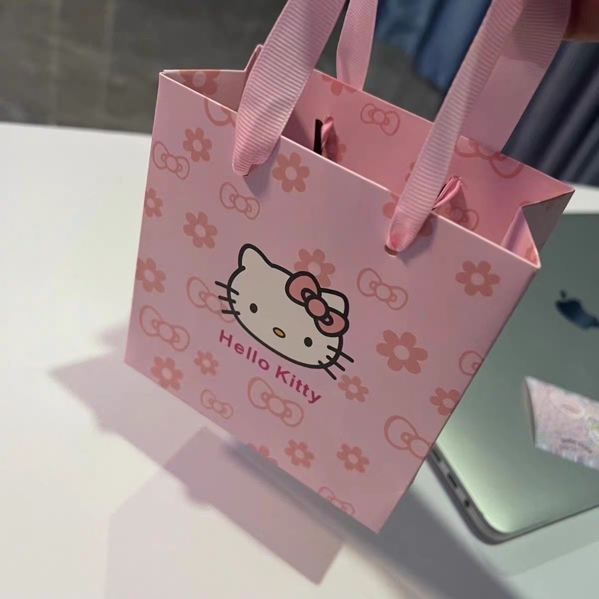 新款 ins奶油风礼品袋KT猫少女心圣诞节情人节送女生礼物袋补差价